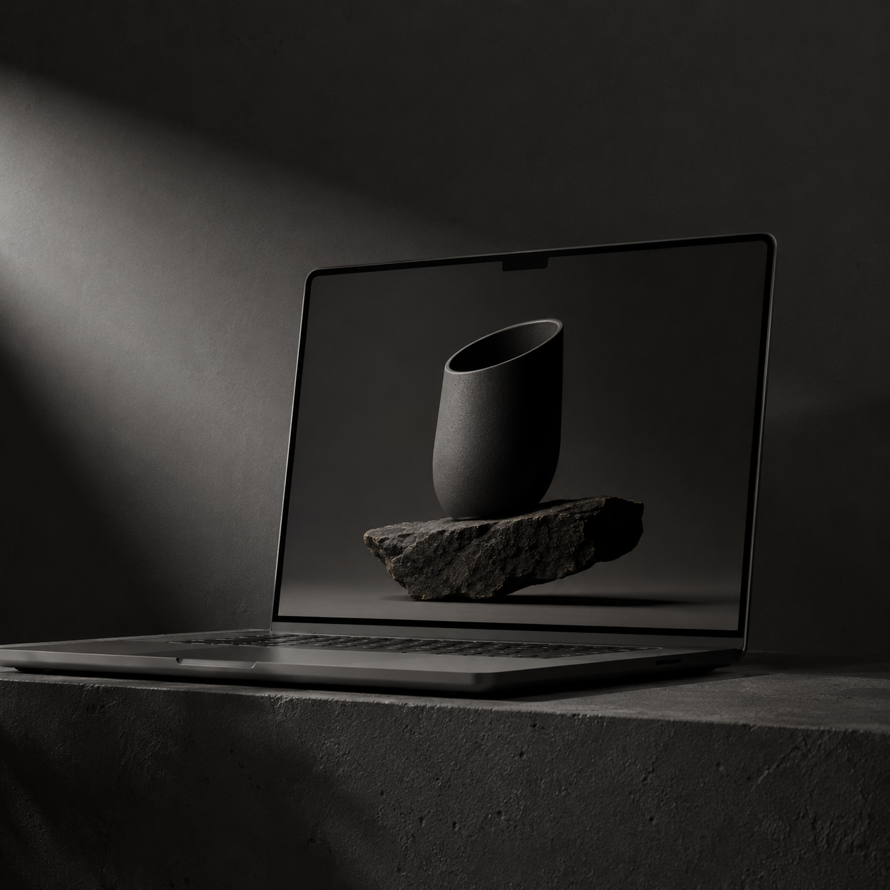 Realizacja Media Majk – mockup strony na laptopie